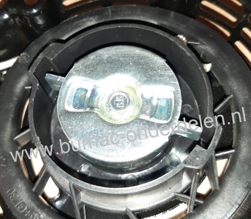 Handstarter voor Loncin LC154F motoren op Grasmaaiers, Trilplaten, Generatoren, Kooimaaiers, Houtversnipperaars, Waterpompen, Compressoren, Bladblazers, Verticuteermachines, Veegmachines, Kantensnijders, Startmechanisme, Repeteerstarter