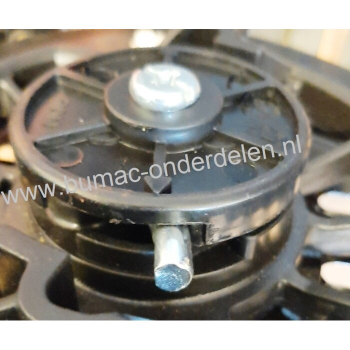 Handstarter met Stalen Behuizing voor Loncin G200FD motor, Startmechanisme met 2 ronde Stalen Startpallen, Startmechanisme voor Grasmaaier, Trilplaat, Generator, Kooimaaier, Houtversnipperaar, Waterpomp, Bladblazer, Veegmachine, G 200 FD, onderdeel