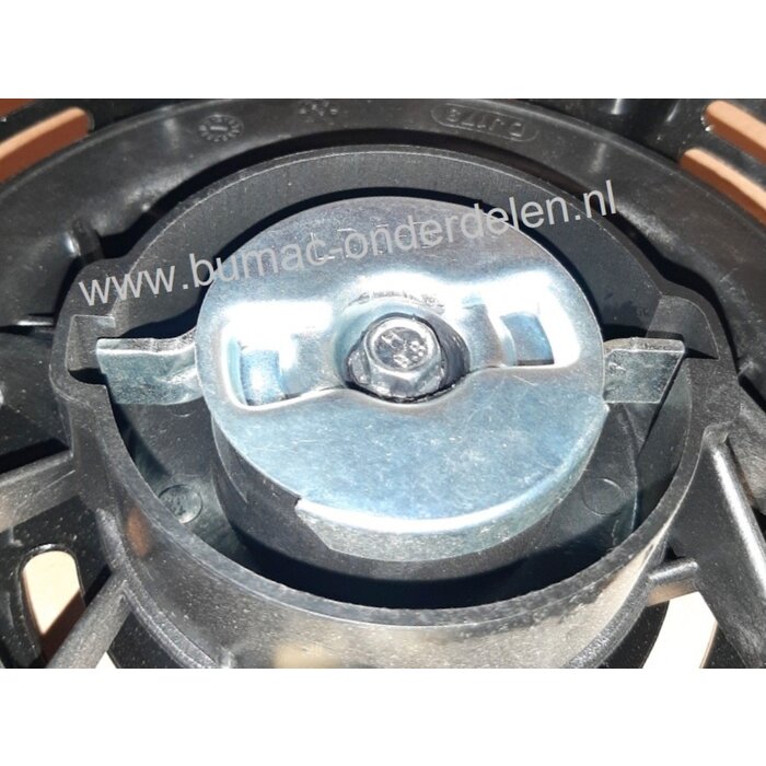 Complete Handstarter met Stalen Behuizing voor Loncin  motor, Model LC3800DDC, Startmechanisme met 2 Stalen Startpallen, Startmechanisme voor LoncinMotoren op  Aggregaten, Generatoren, Trilplaten, Houtversnipperaars, Waterpompen, Compressoren, Verticuteer