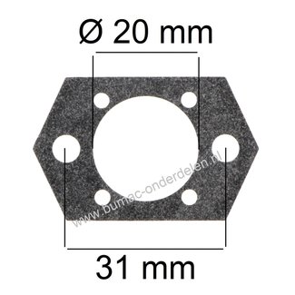 Inlaatpakking voor Stihl BR320, BR400, BR320L, SR320, SR400 Bladblazer, Inlaatdichting tussen Carburateur en Spruitstuk