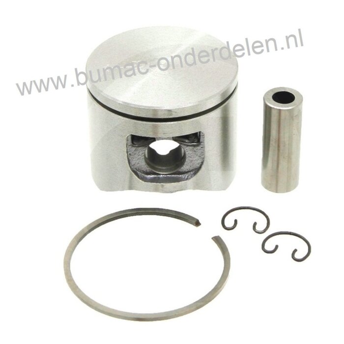 Zuiger 46 mm voor Husqvarna - Jonsered 357XP - 359EPA - CS2156 - CS2159 Kettingzaag, Zuiger compleet met Zuigerveren, Pistonpen en Borgclips, onderdelen, 357 XP, 359 EPA, CS 2156, CS 2159