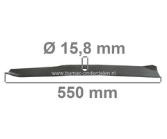 Maaimes 55 Cm voor Toro Zero Turnmaaiers, Zitmaaiers, Frontmaaiers,  Mes voor TORO Timecutter Z420, Timecutter 530, Timecutter Z4200, Timecutter Z4202, Toro Maaimessen voor Zeroturnmaaiers