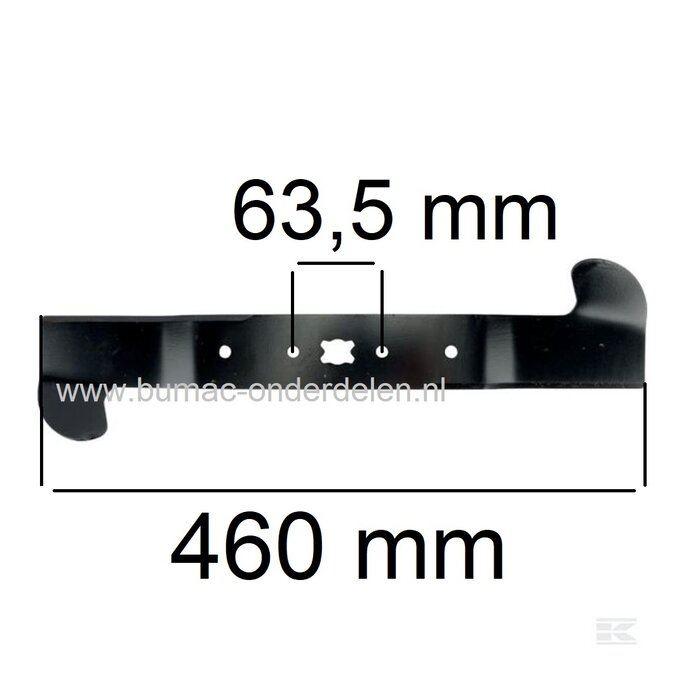 Maaimes voor MTD, Cubcadet, Gutbrod, Yardman,. Wolf Grasmaaier Optima 46 SPB,	460BPC, 460BTC, 460HTC, 460BTCE, BHR46HW, BMR46 Premium, BM46 Classic, BM46 Premium, D4046, FBM46RH, HW46A,  HWD4546TH, Ambition 46 AB, Select 4600 AB,