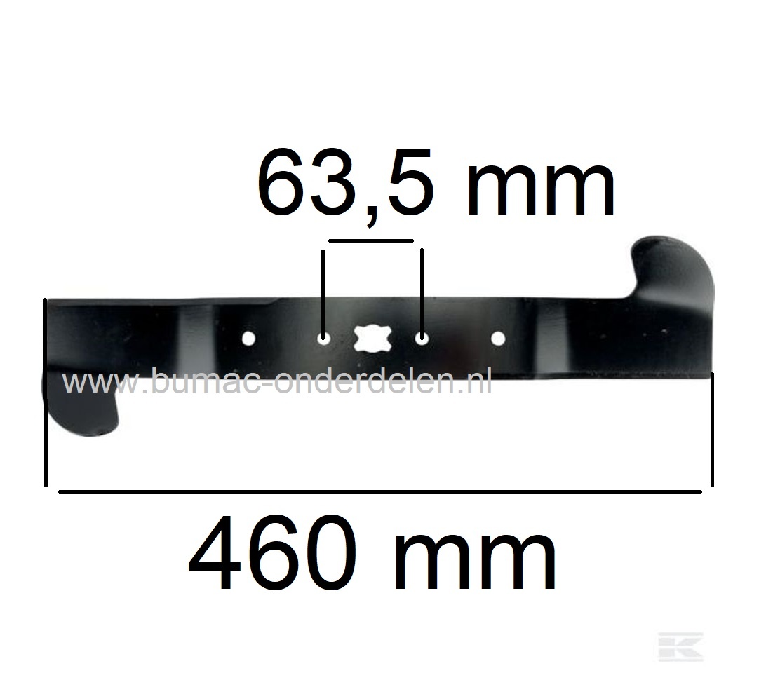 Maaimes voor MTD, Cubcadet, Gutbrod, Yardman,. Wolf Grasmaaier Optima 46 SPB,	460BPC, 460BTC, 460HTC, 460BTCE, BHR46HW, BMR46 Premium, BM46 Classic, BM46 Premium, D4046, FBM46RH, HW46A,  HWD4546TH, Ambition 46 AB, Select 4600 AB,