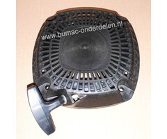 Handstarter met hard Kunststoffen Behuizing voor Robin  motoren, Modellen SP170, SP210  Startmechanisme met 2 kunststoffen Startpallen,  Startmechanisme voor Motoren op Grasmaaiers, Trilplaten, Generatoren, Kooimaaiers, Houtversnipperaars, Waterpompen, Co