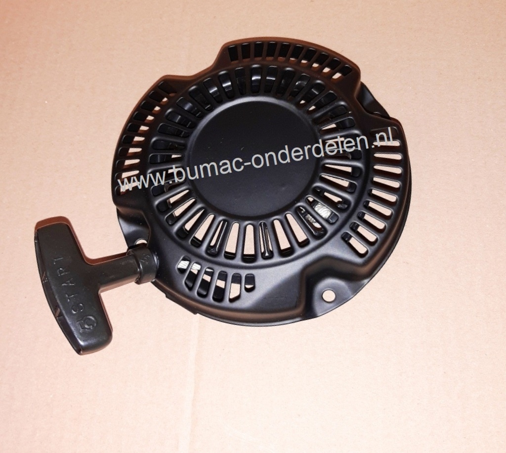Complete Handstarter voor Robin Motor met kunststoffen startpallen in een stalen behuizing voor ROBIN Motoren Modellen EX17, EH2-2, EH122D, EX13, SP170, PKX201, PKX201ST, PKX301, PKX301ST, RGX2900, SRV65/66/70 Startmechanisme voor Motoren op Grasmaaiers,