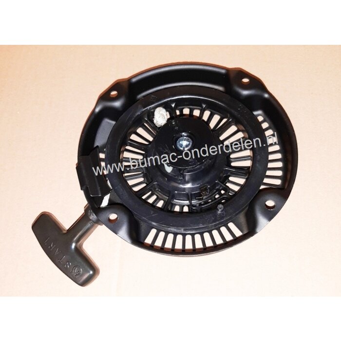 Complete Handstarter voor Robin Motor met kunststoffen startpallen in een stalen behuizing voor ROBIN Motoren Modellen EX17, EH2-2, EH122D, EX13, SP170, PKX201, PKX201ST, PKX301, PKX301ST, RGX2900, SRV65/66/70 Startmechanisme voor Motoren op Grasmaaiers,