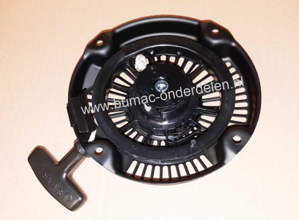 Complete Handstarter voor Robin Motor met kunststoffen startpallen in een stalen behuizing voor ROBIN Motoren Modellen EX17, EH2-2, EH122D, EX13, SP170, PKX201, PKX201ST, PKX301, PKX301ST, RGX2900, SRV65/66/70 Startmechanisme voor Motoren op Grasmaaiers,