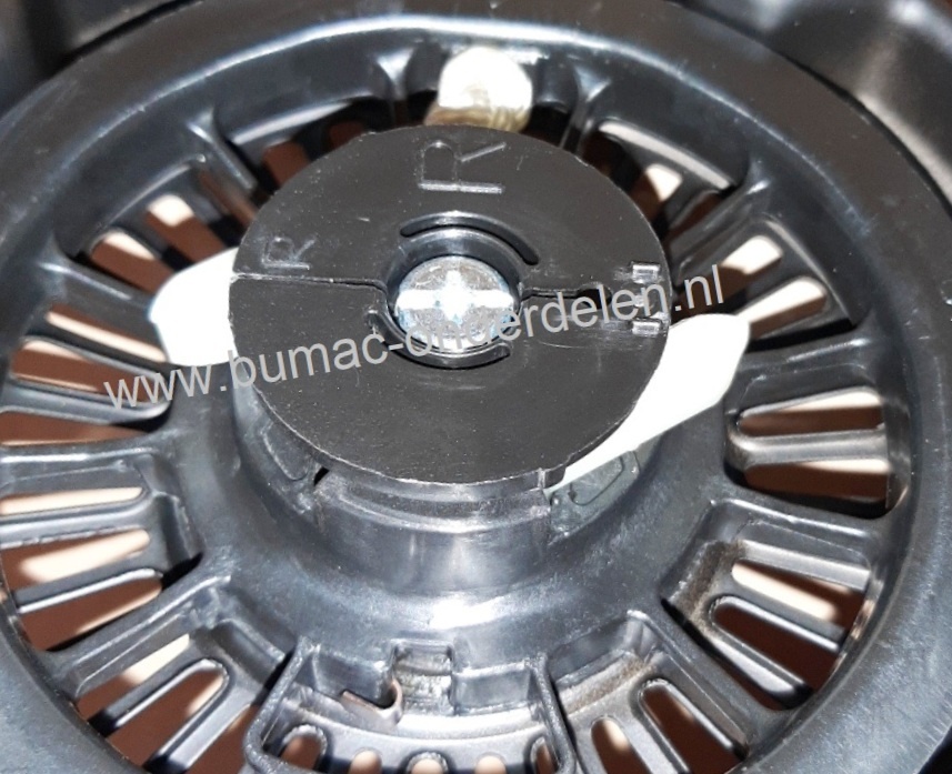 Complete Handstarter voor Robin Motor met kunststoffen startpallen in een stalen behuizing voor ROBIN Motoren Modellen EX17, EH2-2, EH122D, EX13, SP170, PKX201, PKX201ST, PKX301, PKX301ST, RGX2900, SRV65/66/70 Startmechanisme voor Motoren op Grasmaaiers,