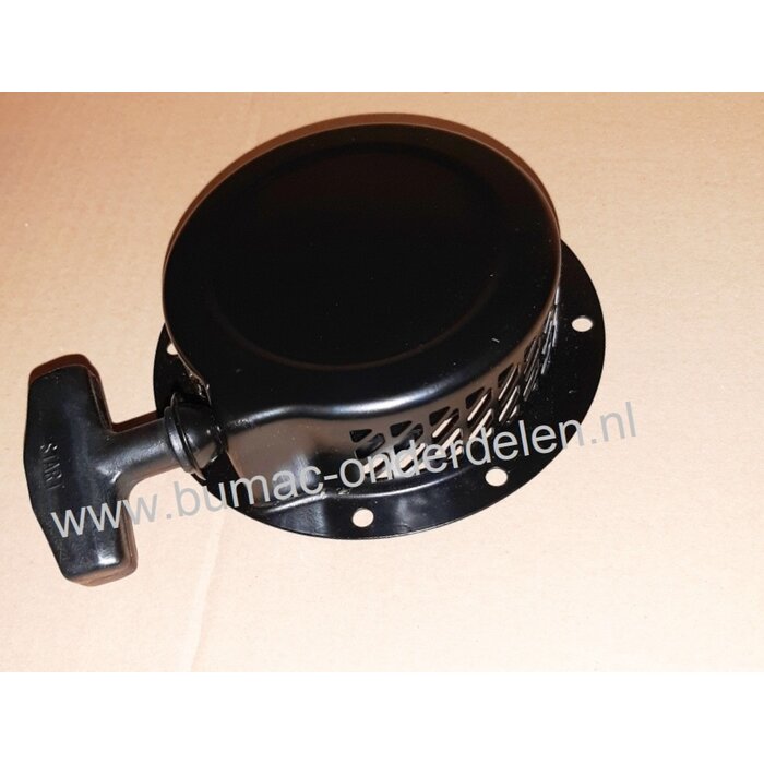 Handstarter voor Robin EY15 Motoren Stalen Behuizing met 2 Stalen Startpallen, Startmechanisme voor Robin Motoren op  Aggregaten, Generatoren, Trilplaten, Houtversnipperaars, Waterpompen, Compressoren, Verticuteermachines, Veegmachines
