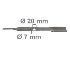 Maaimes 39 Cm voor Valex Grasmaaiers, Loopmaaiers, VALEX Grasmaaiersmes voor Emot 1200, LE MANS, Maaimessen voor Cirkelmaaiers, Benzinemaaiers, Gazonmaaiers van Valex