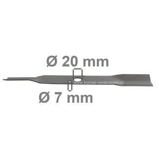 Maaimes 39 Cm voor Valex Grasmaaiers, Loopmaaiers, VALEX Grasmaaiersmes voor Emot 1200, LE MANS, Maaimessen voor Cirkelmaaiers, Benzinemaaiers, Gazonmaaiers van Valex