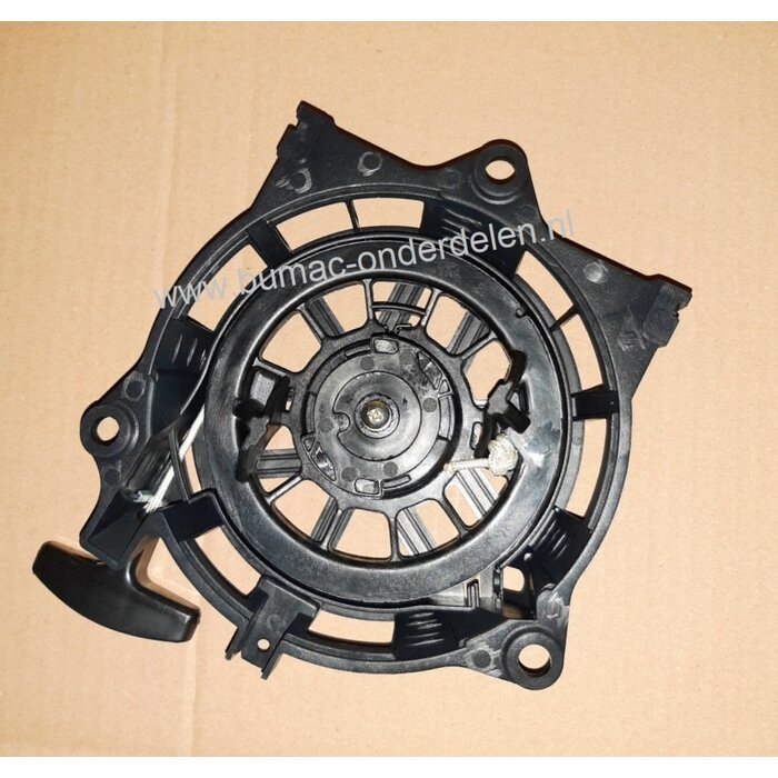 Starter compleet voor Honda motoren GC135, GC160, GCV135, GCV160, GCV190  Startmechanisme met 2 kunststoffen Startpallen,  Startmechanisme voor Motoren op Grasmaaiers, Trilplaten, Generatoren, Kooimaaiers, Houtversnipperaars, Waterpompen, Compressoren, Bl