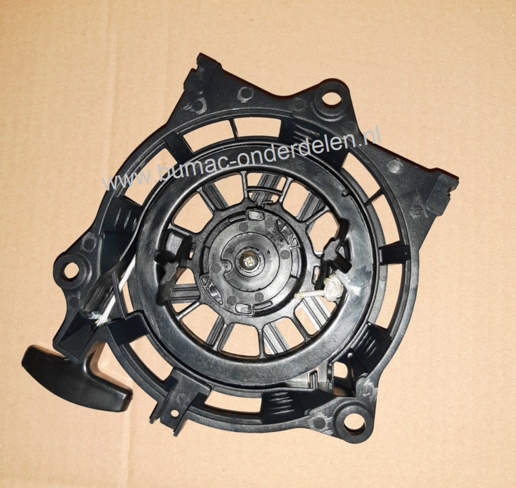 Starter compleet voor Honda motoren GC135, GC160, GCV135, GCV160, GCV190  Startmechanisme met 2 kunststoffen Startpallen,  Startmechanisme voor Motoren op Grasmaaiers, Trilplaten, Generatoren, Kooimaaiers, Houtversnipperaars, Waterpompen, Compressoren, Bl