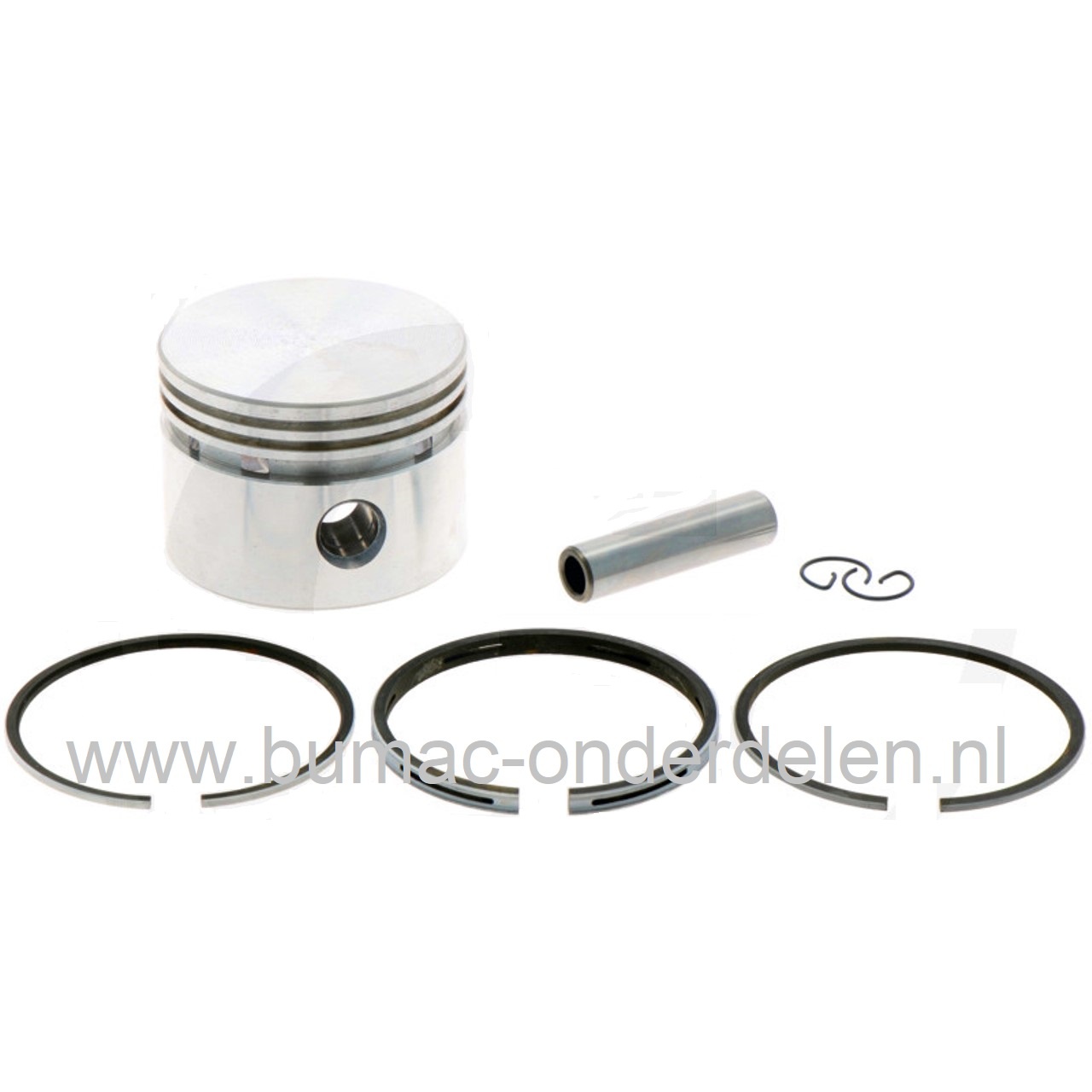 Zuiger Ø 65,1 mm voor B&S Motoren van 3,5 t/m 5 PK met Horizontale of Verticale Krukas op Grasmaaier, Veegmachine, Bladblazer, Verticuteermachine, Generator, Tuinfrees, Kooimaaier, Aggregaat, Kantensnijder