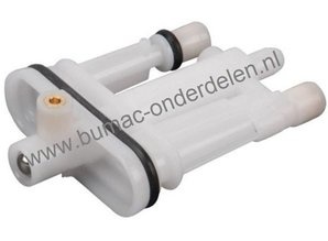 Sproeier voor B&S Motoren op Grasmaaiers, Benzinemaaiers, Loopmaaiers, Veegmachine, Hakselaar Briggs and Stratton Hoofdsproeier voor oa 550 Serie - 140 CC - Spirit Motor, B en S Sproeiers, Brandstofdelen