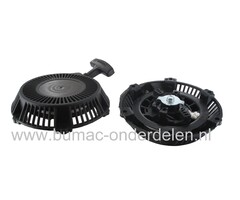 Complete Starter MITSUBISHI GM82 voor handgestarte motoren  Startmechanisme voor Motoren op Grasmaaiers, Trilplaten, Generatoren, Kooimaaiers, Houtversnipperaars, Waterpompen, Compressoren, Bladblazers, Verticuteermachines, Veegmachines, Kantensnijders