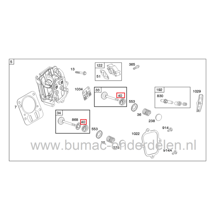 Klepveerhouder voor Briggs and Stratton Motor met Horizontale en / of Verticale Krukas op Grasmaaier, Aggregaat, Veegmachine, Hakselaar, Tuinfrees, Verticuteermachine, Kooimaaier, Kantensnijder, Generator Schotel Veerhouder Briggs and Stratton