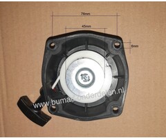 Starter compleet MITSUBISHI met kunststof startpal voor motoren T170, T200, T240