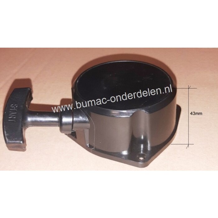 Starter compleet MITSUBISHI met kunststof startpal voor motoren T170, T200, T240