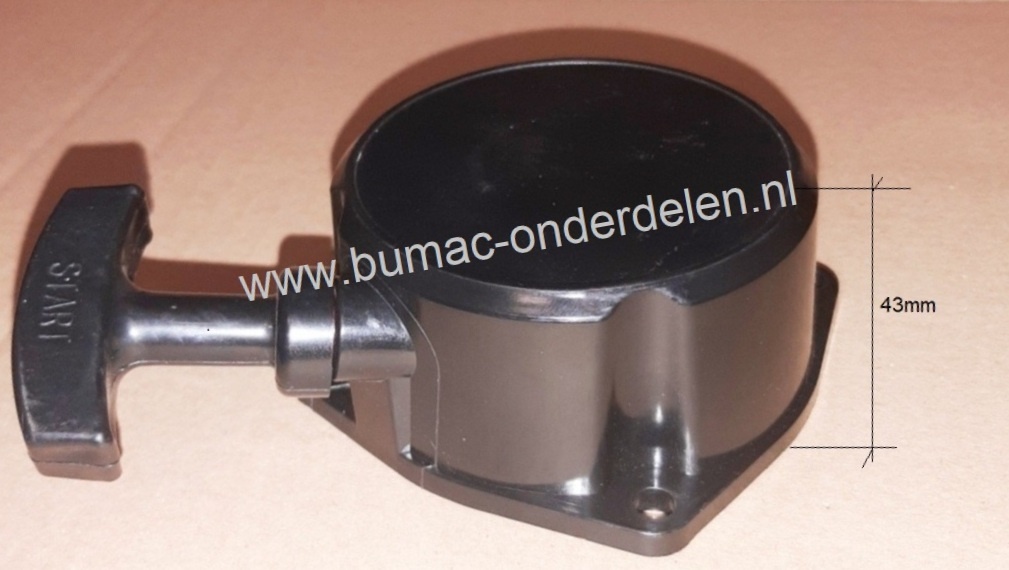 Starter compleet MITSUBISHI met kunststof startpal voor motoren T170, T200, T240