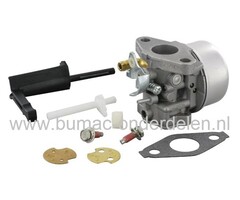 Carburateur voor Briggs & Stratton Motoren met 190 CC en Horizontale Krukas op Generator, Trilplaat, Houtversnipperaar, Aggregaat, Waterpomp, Tuinfrees, B&S Vergasser, Briggs and Stratton Carburator