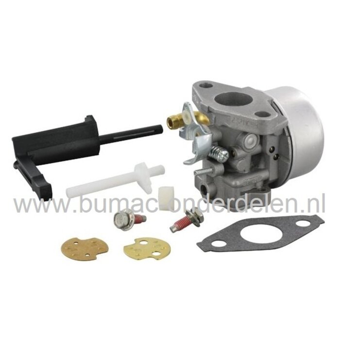 Carburateur voor Briggs & Stratton Motoren met 190 CC en Horizontale Krukas op Generator, Trilplaat, Houtversnipperaar, Aggregaat, Waterpomp, Tuinfrees, B&S Vergasser, Briggs and Stratton Carburator