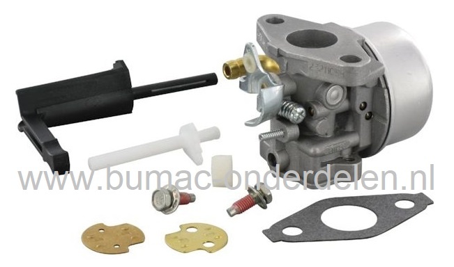 Carburateur voor Briggs & Stratton Motoren met 190 CC en Horizontale Krukas op Generator, Trilplaat, Houtversnipperaar, Aggregaat, Waterpomp, Tuinfrees, B&S Vergasser, Briggs and Stratton Carburator