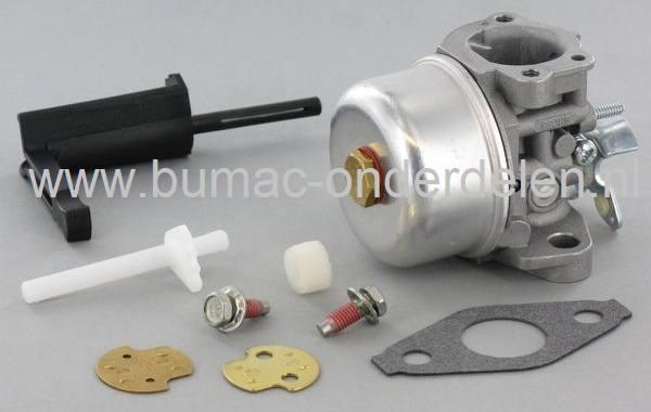 Carburateur voor Briggs & Stratton Motoren met 190 CC en Horizontale Krukas op Generator, Trilplaat, Houtversnipperaar, Aggregaat, Waterpomp, Tuinfrees, B&S Vergasser, Briggs and Stratton Carburator