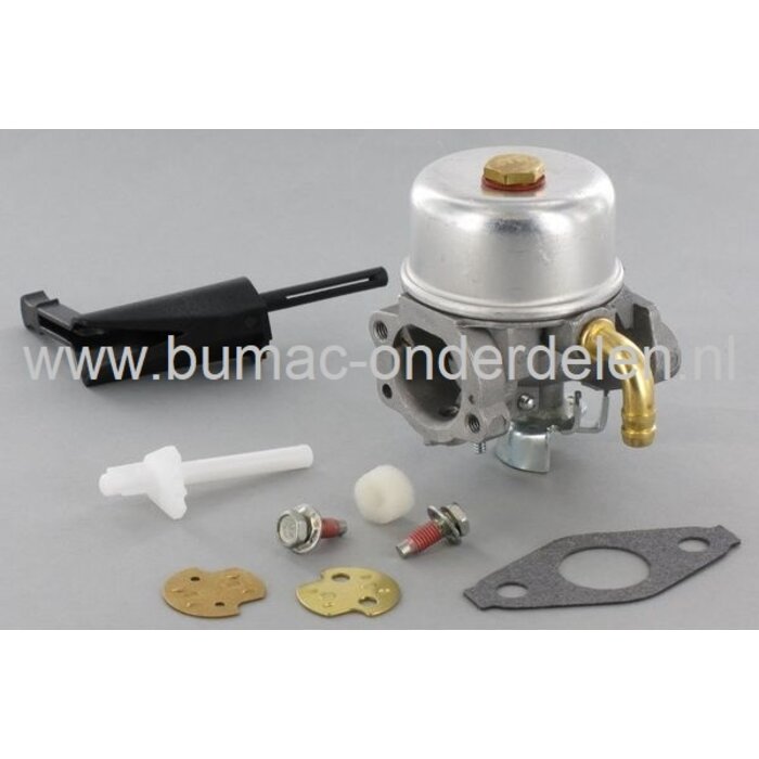 Carburateur voor Briggs & Stratton Motoren met 190 CC en Horizontale Krukas op Generator, Trilplaat, Houtversnipperaar, Aggregaat, Waterpomp, Tuinfrees, B&S Vergasser, Briggs and Stratton Carburator