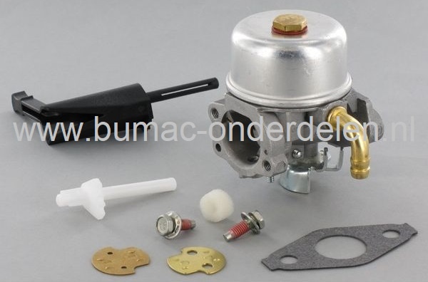 Carburateur voor Briggs & Stratton Motoren met 190 CC en Horizontale Krukas op Generator, Trilplaat, Houtversnipperaar, Aggregaat, Waterpomp, Tuinfrees, B&S Vergasser, Briggs and Stratton Carburator