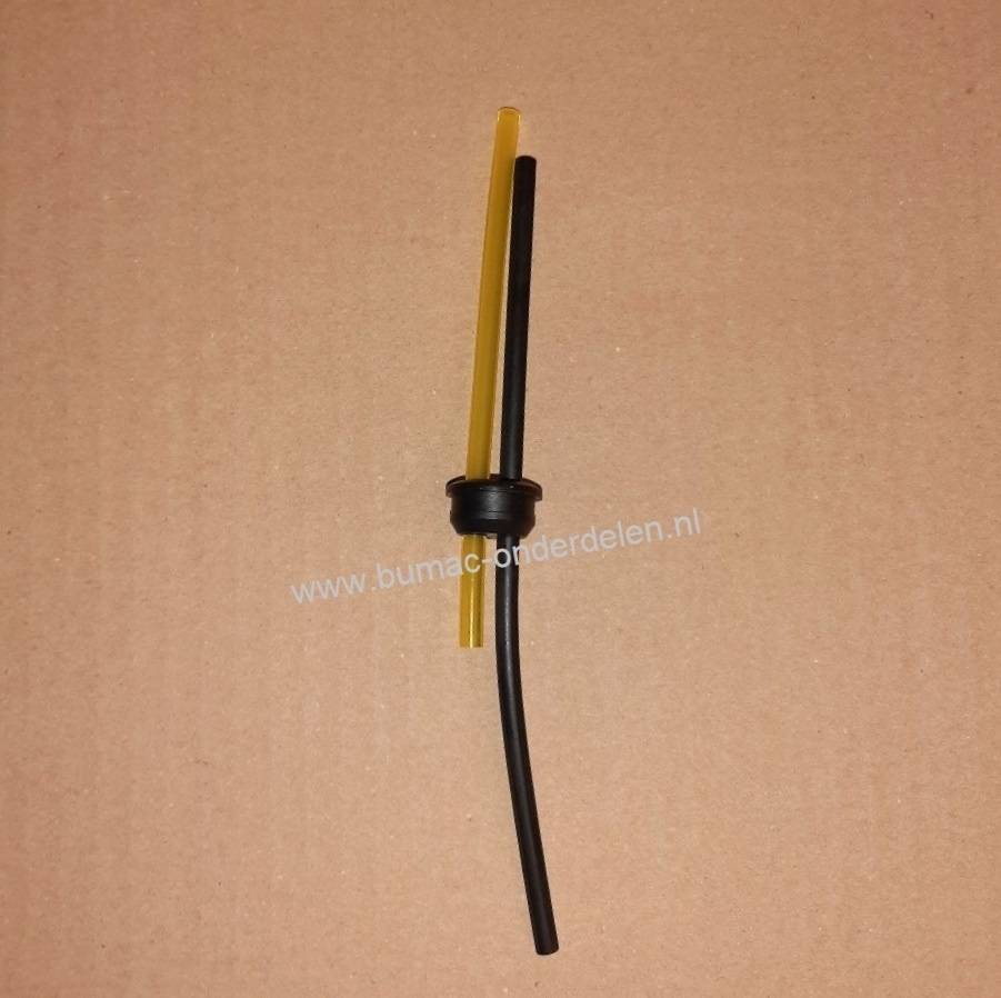 Benzineslang met Doorvoerrubber Ø 18 mm voor Dolmar - Makita PB252.4 - BHX2500 Bladblazer - Zuiger Brandstofslang, Benzineleiding  BHX-2500, PB-252.4