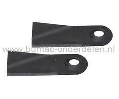 Mestips Linksdraaiend per set voor 1 Maaimes van Countax - Westwood Mestip Lengte 17,6 Cm voor Zitmaaiers, Frontmaaiers, Tuintrekkers met 42 Inch - 102 Cm Maaidek, Set van 2 Maaimessen, Maaimesset