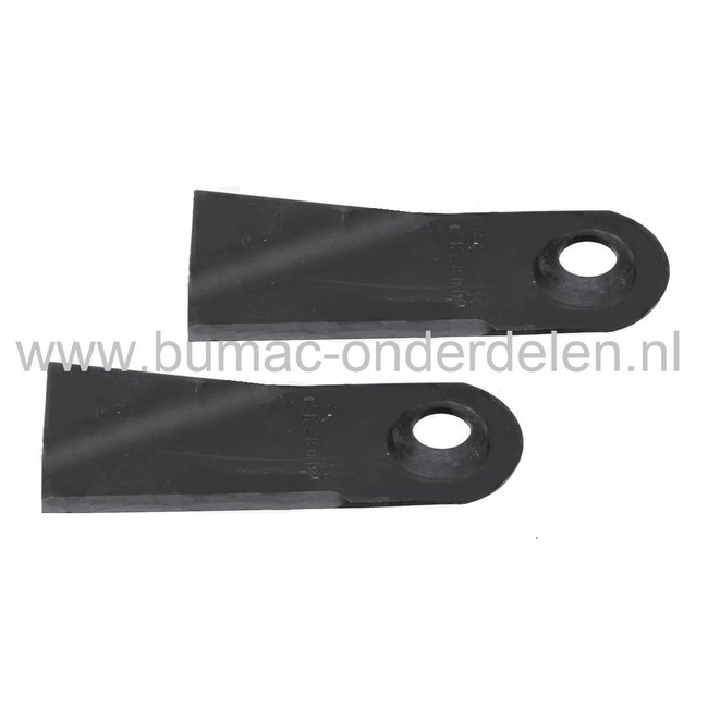 Mestips Linksdraaiend per set voor 1 Maaimes van Countax - Westwood Mestip Lengte 17,6 Cm voor Zitmaaiers, Frontmaaiers, Tuintrekkers met 42 Inch - 102 Cm Maaidek, Set van 2 Maaimessen, Maaimesset