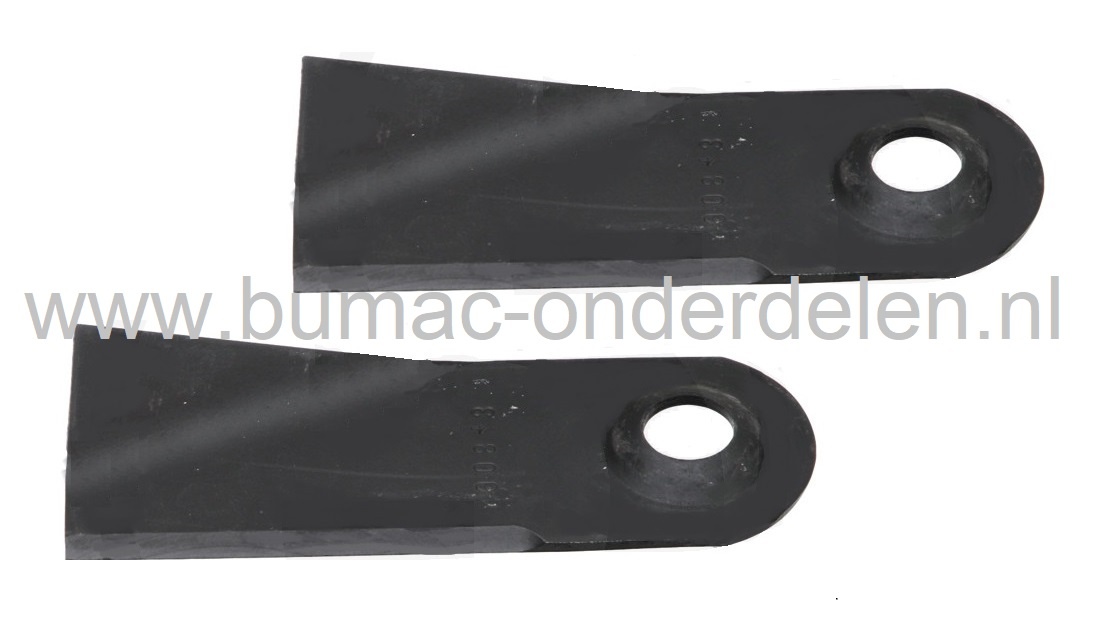 Mestips Linksdraaiend per set voor 1 Maaimes van Countax - Westwood Mestip Lengte 17,6 Cm voor Zitmaaiers, Frontmaaiers, Tuintrekkers met 42 Inch - 102 Cm Maaidek, Set van 2 Maaimessen, Maaimesset