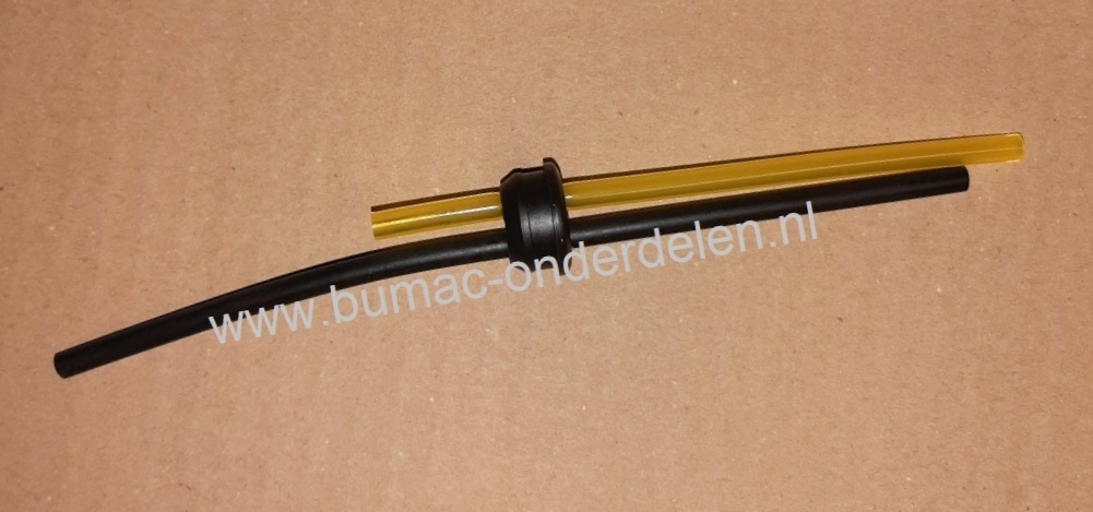 Benzineslang met Doorvoerrubber Ø 18 mm voor Dolmar - Makita PB252.4 - BHX2500 Bladblazer - Zuiger Brandstofslang, Benzineleiding  BHX-2500, PB-252.4