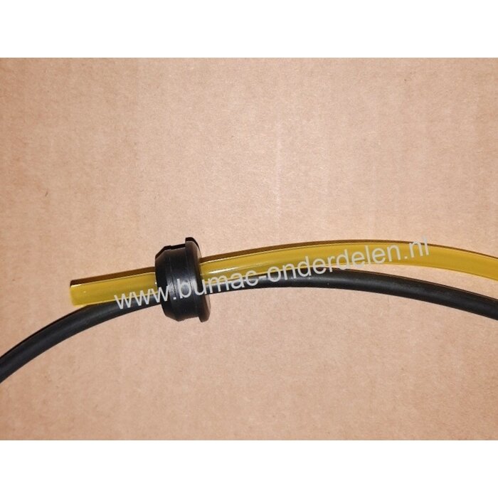 Benzineslang met doorvoerrubber voor Dolmar - Makita Combisysteen Stok Heggenschaar - Bosmaaier  Brandstofslang, Benzineleiding onder andere voor MH-246.4D, MH246.4DF, ER-2650LH, EM2651LH, MH2464D, MH2464DF, ER2650LH, EM 2651LH