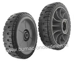Wiel Ø 200 mm voor Honda HRU214 - HRU215 - HRU216 Grasmaaier - Benzinemaaier - Loopmaaier, aandrijfwiel, achterwiel, onderdeel, HRU 214, HRU 215, HRU 216