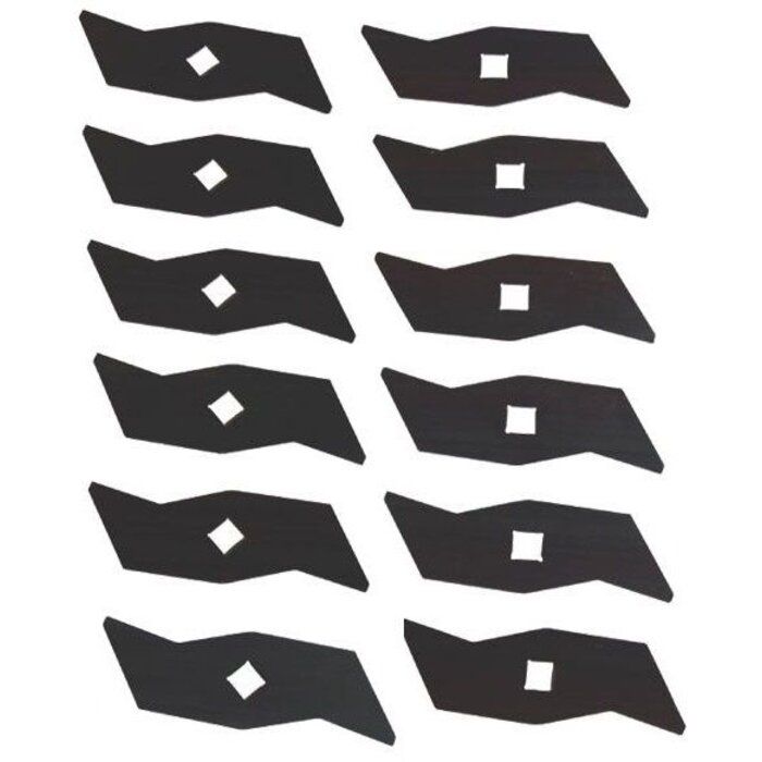 Verticuteermes Alko, Set van 12 Stuks, voor Modellen 360 VE - 380 VE - 380 VBS - HBOV 1600 - ELV 1300 - Top Garden 400 E, Verticuteermachine