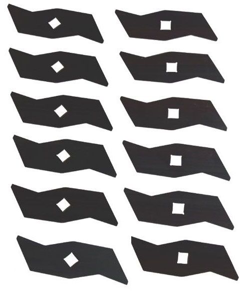 Verticuteermes Alko, Set van 12 Stuks, voor Modellen 360 VE - 380 VE - 380 VBS - HBOV 1600 - ELV 1300 - Top Garden 400 E, Verticuteermachine