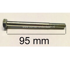 Bout M8x95 mm voor Montage van Tandwielen, Assen, Wielen van Zitmaaier, Frontmaaier, Tuintrekker, Trilplaat, Aggregaat, Generator, Veegmachine, Tuinfrees, Kantensnijder, Minikraan M8 x 95 mm