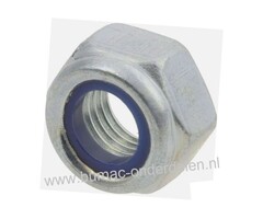 Moer M8x1,25 Zeskantborgmoer, Zelfborgende moer M8 x 1,25 mm