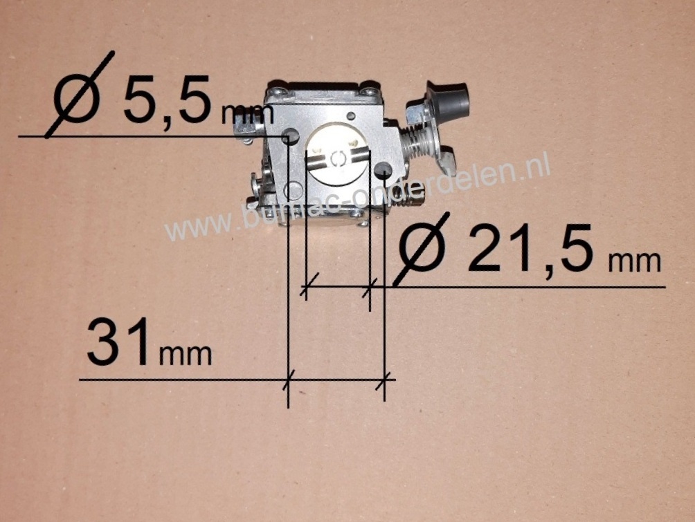 Carburateur voor Husqvarna 281, 281XP, 288, 288EPA, 288XP Kettingzaag Carburator voor Motorzaag 281 XP, 288 EPA, 288 XP
