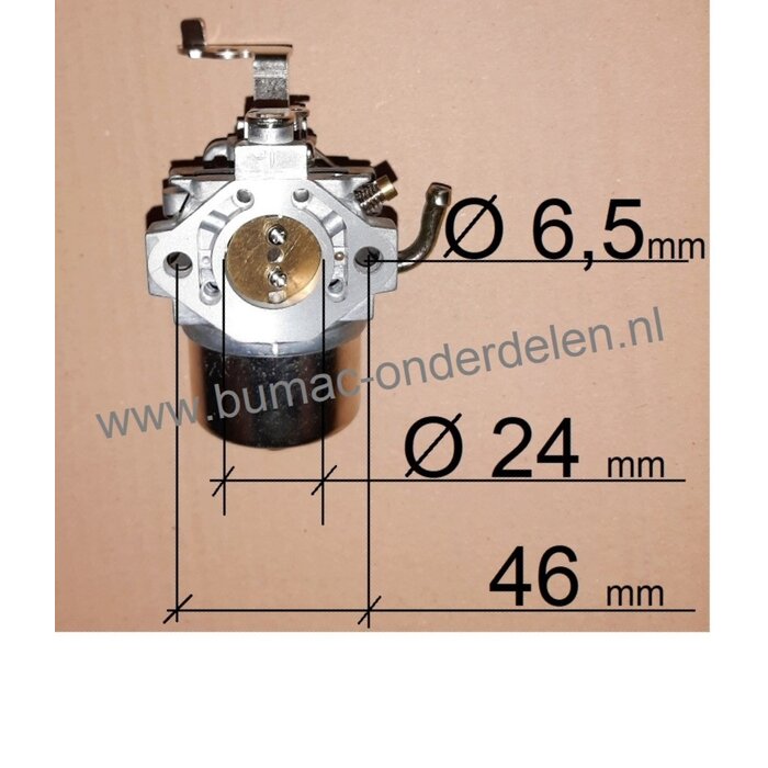 Carburateur voor o.a. Robin EY28, RGX3500, RGX3510 Generatoren, Aggregaten, Pompen, Trilplaten, onderdeel, carburator, EY 28, RGX 3500, RGX 3510
