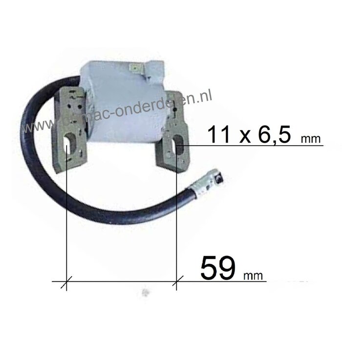 Ontstekingsspoel voor Briggs and Stratton motor met Verticale Krukas op Grasmachine, Loopmaaier, Grasmaaier