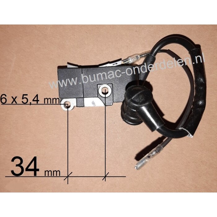 Ontsteking SL5200, SL5800 motoren van 51 cc en 54 cc op  Motoren van Chinese Makelij, Bobine