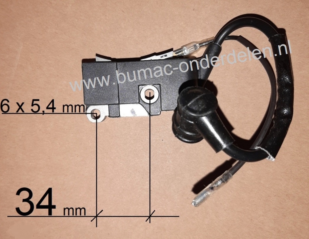 Ontsteking SL5200, SL5800 motoren van 51 cc en 54 cc op  Motoren van Chinese Makelij, Bobine