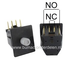 Veiligheidsschakelaar voor Mtd, Cub Cadet, John Deere, Wolf, Bolens, Yardman, White, Etesia Zitmaaiers, Frontmaaiers, Tuintrekkers
