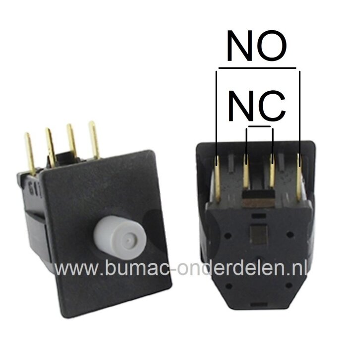 Veiligheidsschakelaar voor Mtd, Cub Cadet, John Deere, Wolf, Bolens, Yardman, White, Etesia Zitmaaiers, Frontmaaiers, Tuintrekkers