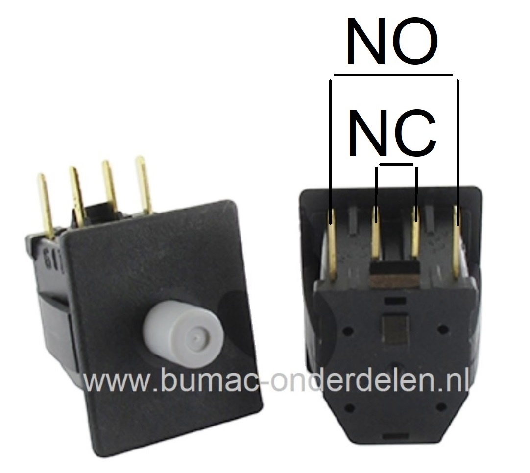 Veiligheidsschakelaar voor Mtd, Cub Cadet, John Deere, Wolf, Bolens, Yardman, White, Etesia Zitmaaiers, Frontmaaiers, Tuintrekkers